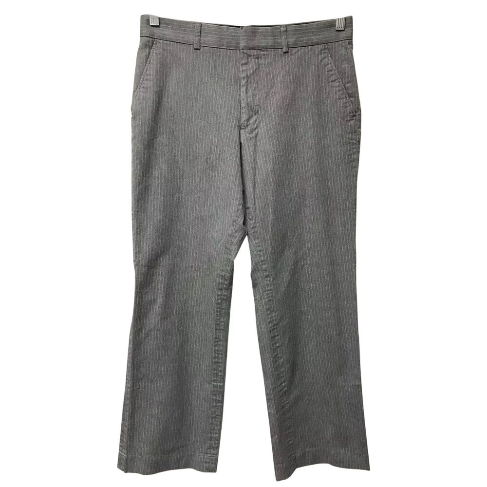 Express Design Studio Pants Womens 30 30 Producer Gray White Striped